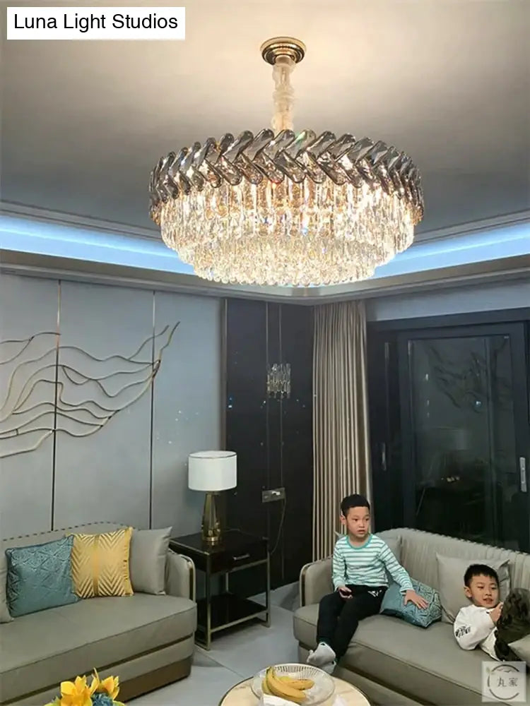 Clara - Round/Rectangle Crystal Chandelier