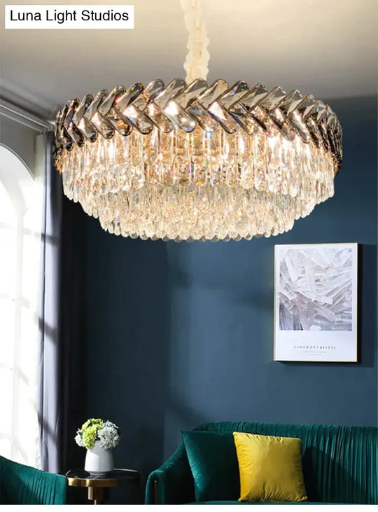 Clara - Round/Rectangle Crystal Chandelier