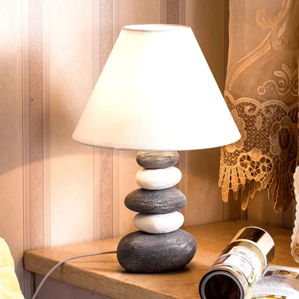 Clara - Vintage Style Ceramic Base Nightstand Table Light White