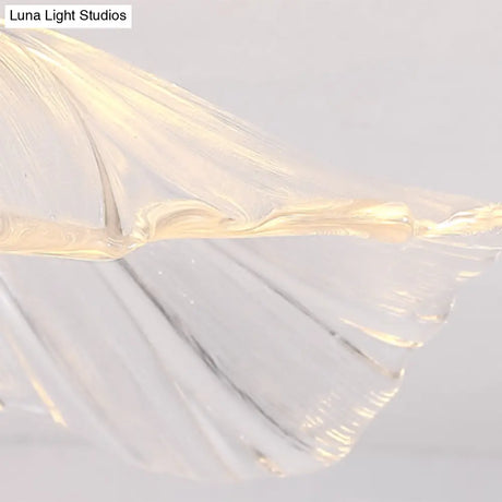 Classic Glass Ceiling Light Fixture W/ Brass Lamp Holder For Corridors