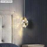Clear Crystal Led Pendant Light For Dining Room - Elegant Stone Shape Design