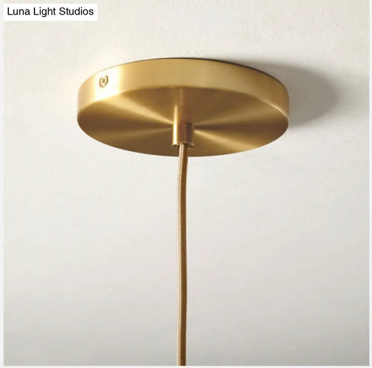 Clear Fluted Glass Tube Pendant Light: Simple Gold Ceiling Hanging Lamp For Dining Table