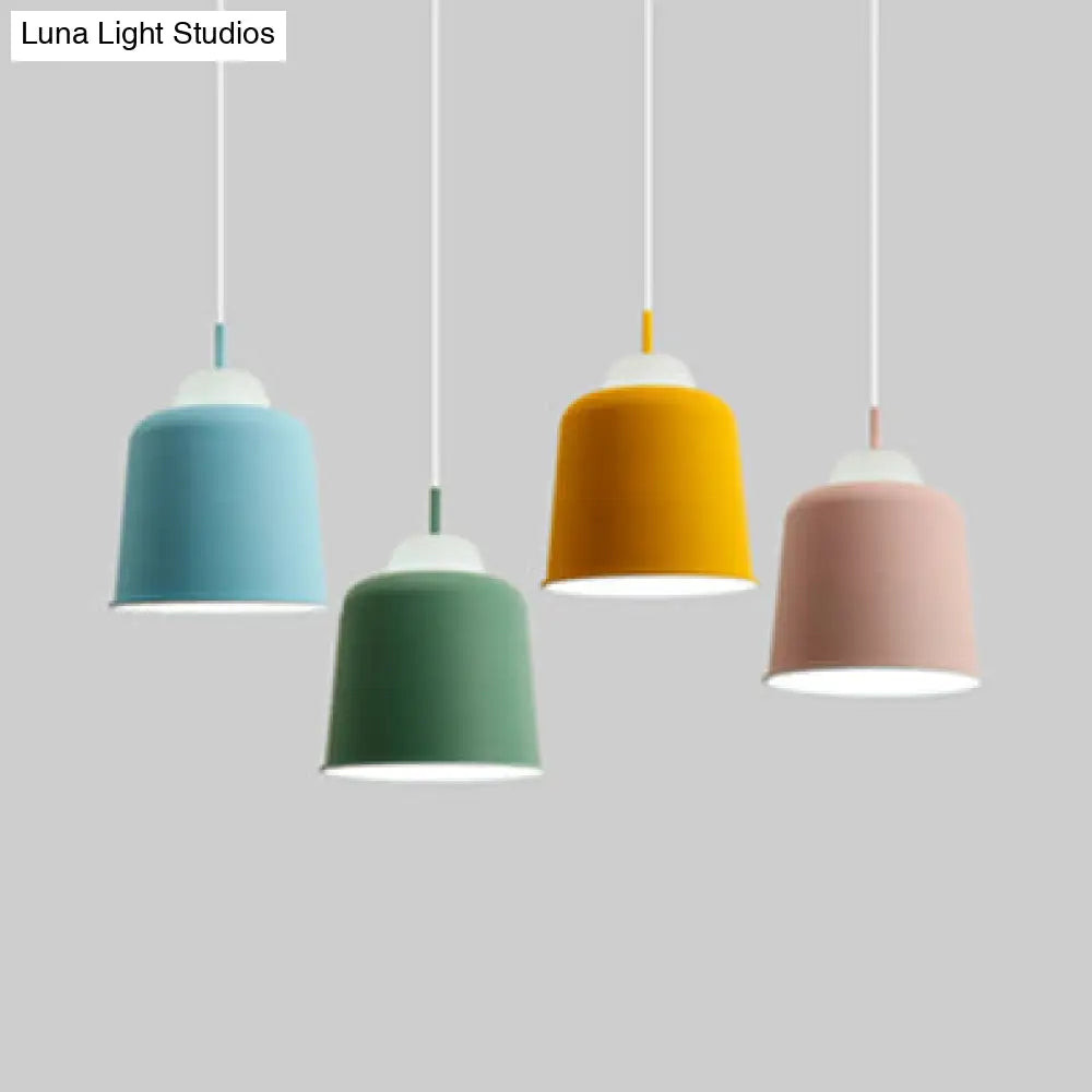 Cloth Shop Macaron Pendant Light With Adjustable Metal Head