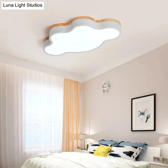 Cloud Led Flush Light With Acrylic Shade For Baby’s Room