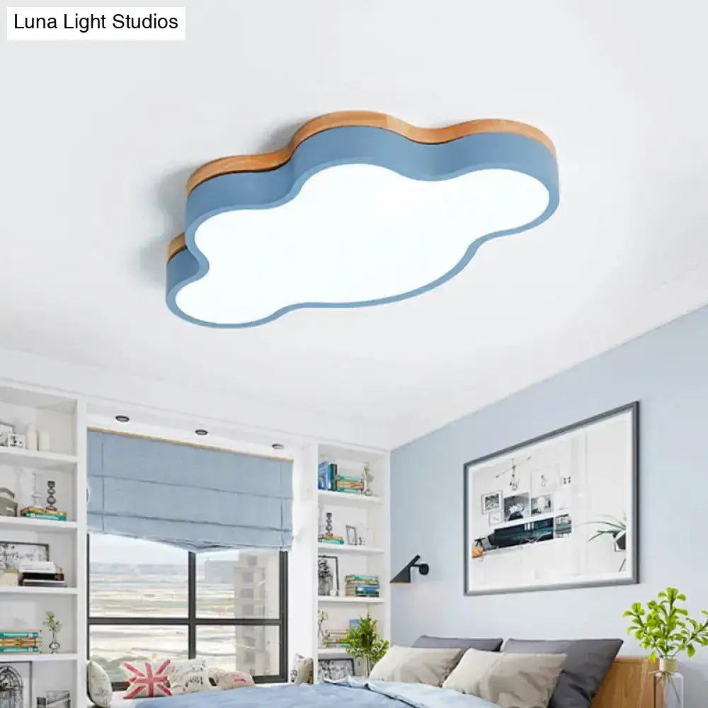 Cloud Led Flush Light With Acrylic Shade For Baby’s Room