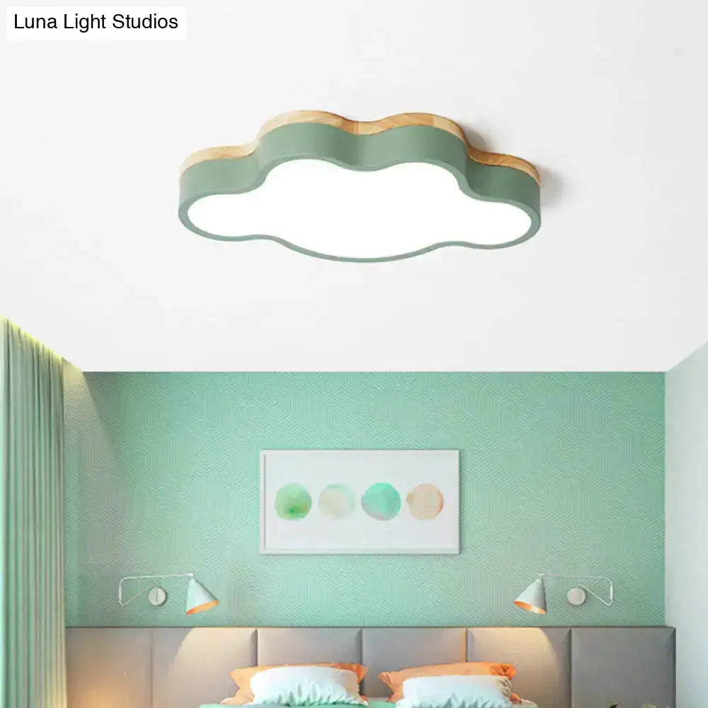 Cloud Led Flush Light With Acrylic Shade For Baby’s Room