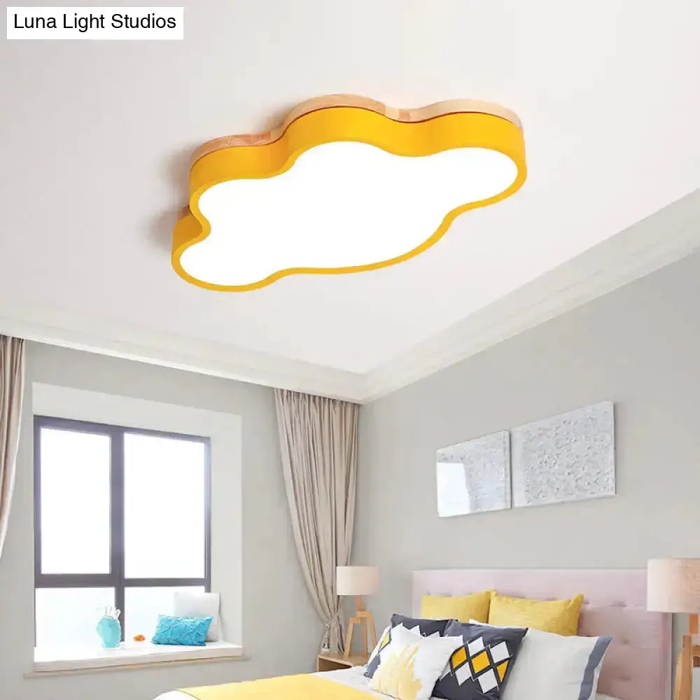 Cloud Led Flush Light With Acrylic Shade For Baby’s Room