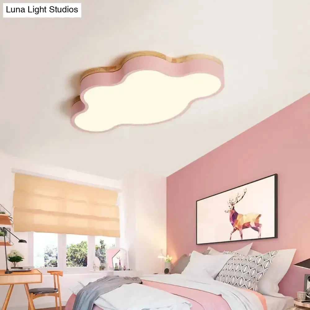 Cloud Led Flush Light With Acrylic Shade For Baby’s Room