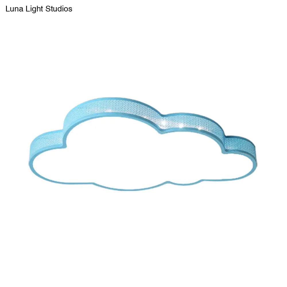 Cloud - Themed Kid Bedroom Acrylic Art Deco Flush Mount Ceiling Light