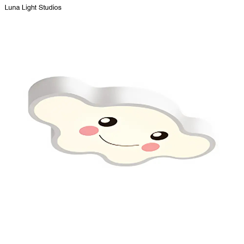 Cloudy Kid Bedroom Ceiling Light - Acrylic Cartoon Flush Mount