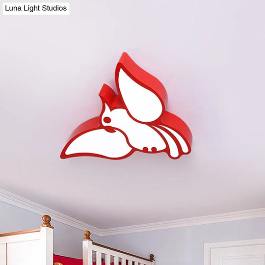 Colorful Acrylic Parrot Led Ceiling Light - Childrens Flush Mount