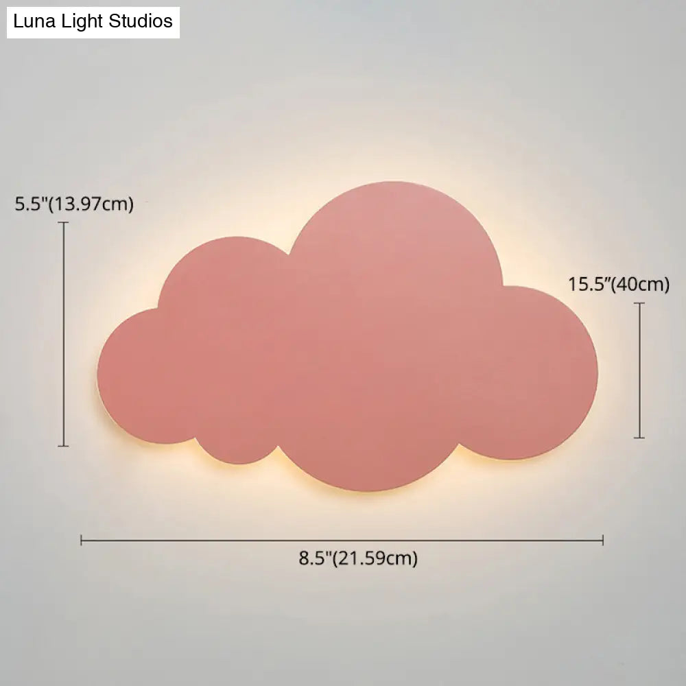 Colorful Cloud Macaroon Wall Light - Bedroom Acrylic Shade Lamp