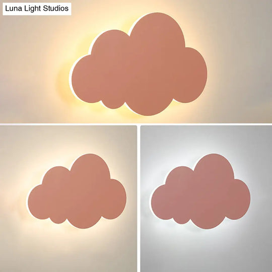 Colorful Cloud Macaroon Wall Light - Bedroom Acrylic Shade Lamp