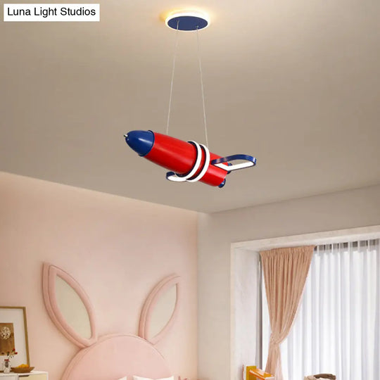 Colorful Satellite Pendant Light - Led Cartoon Chandelier For Baby Room