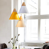 Conical Shade Metal Pendant Light - Contemporary Kitchen Hanging Fixture (5.5’/8.5’/10’ W