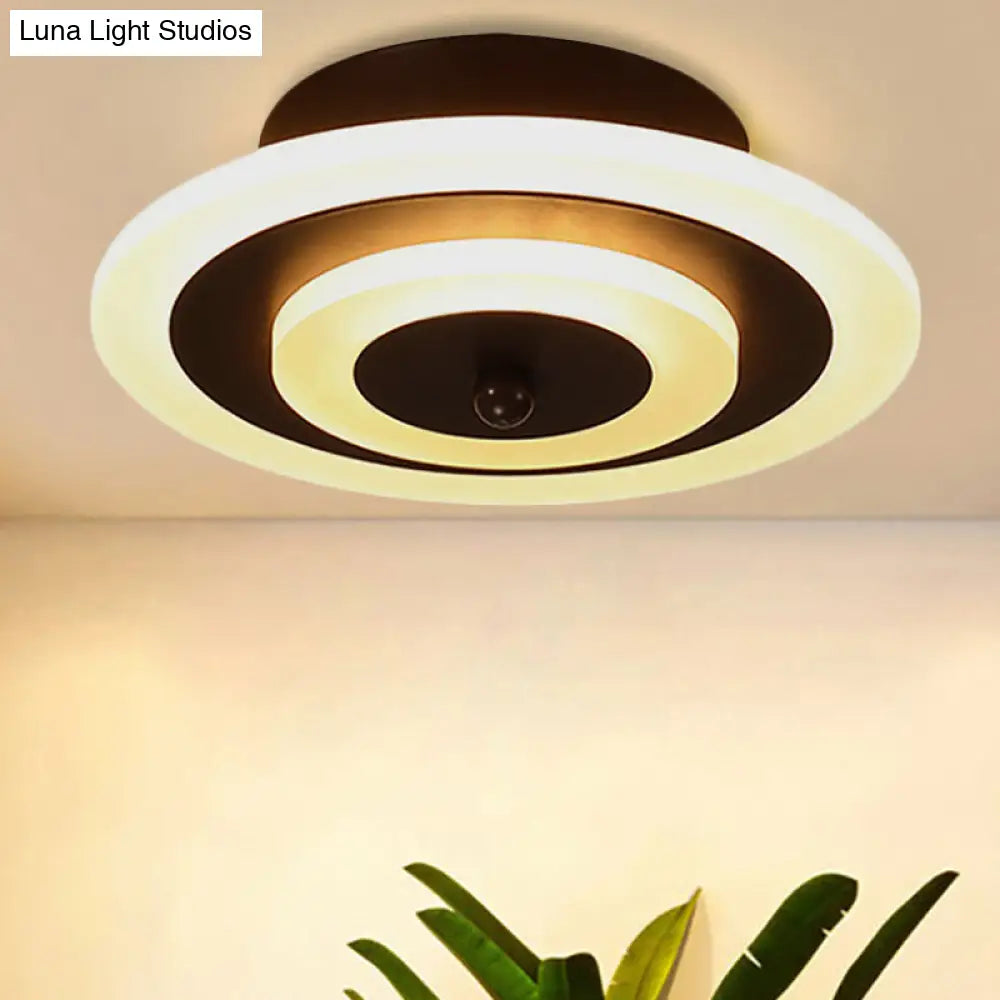 Contemporary Acrylic Ceiling Lamp - Ideal For Living Room And Hallway