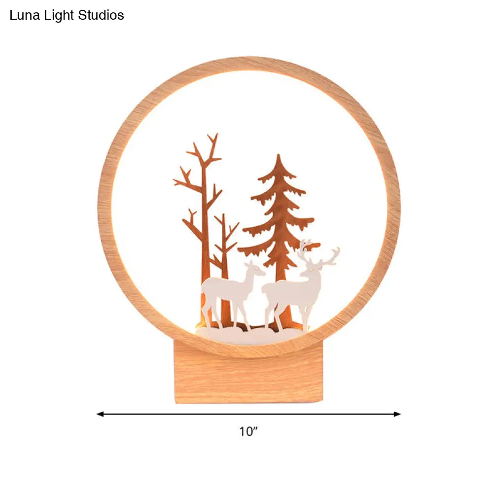 Contemporary Acrylic Deer Wall Sconce For Childs Bedroom