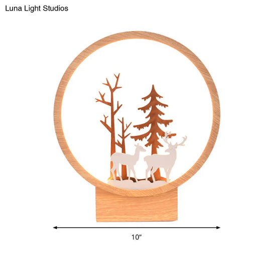 Contemporary Acrylic Deer Wall Sconce For Childs Bedroom