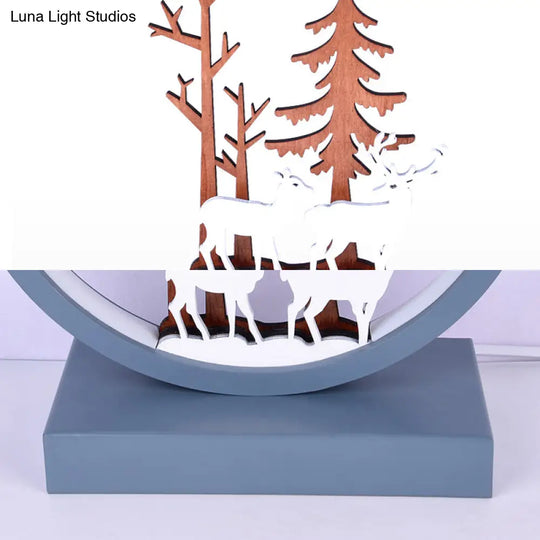 Contemporary Acrylic Deer Wall Sconce For Childs Bedroom