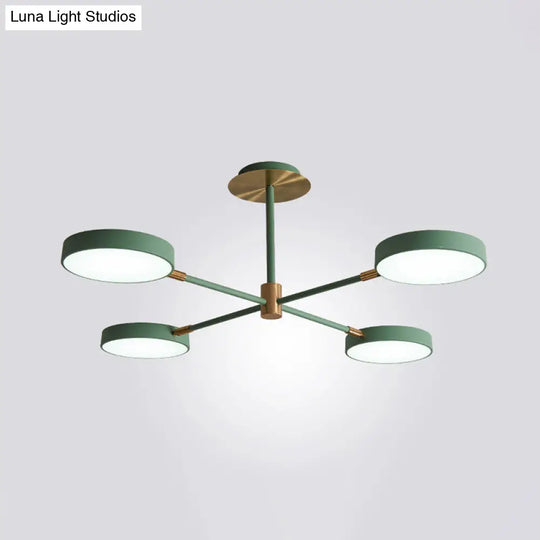 Contemporary Acrylic Drum Pendant Chandelier With Sputnik Design - Stylish Suspension Lighting