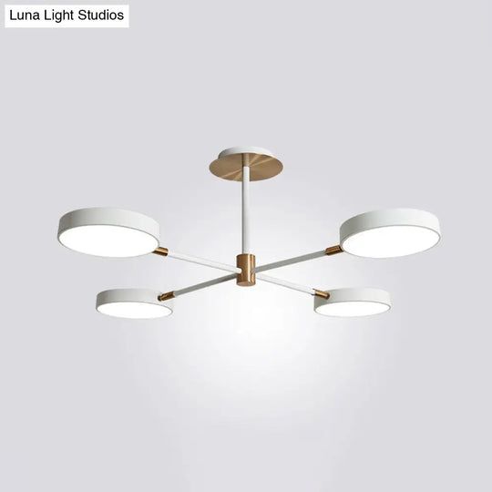 Contemporary Acrylic Drum Pendant Chandelier With Sputnik Design - Stylish Suspension Lighting