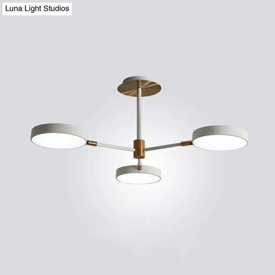 Contemporary Acrylic Drum Pendant Chandelier With Sputnik Design - Stylish Suspension Lighting