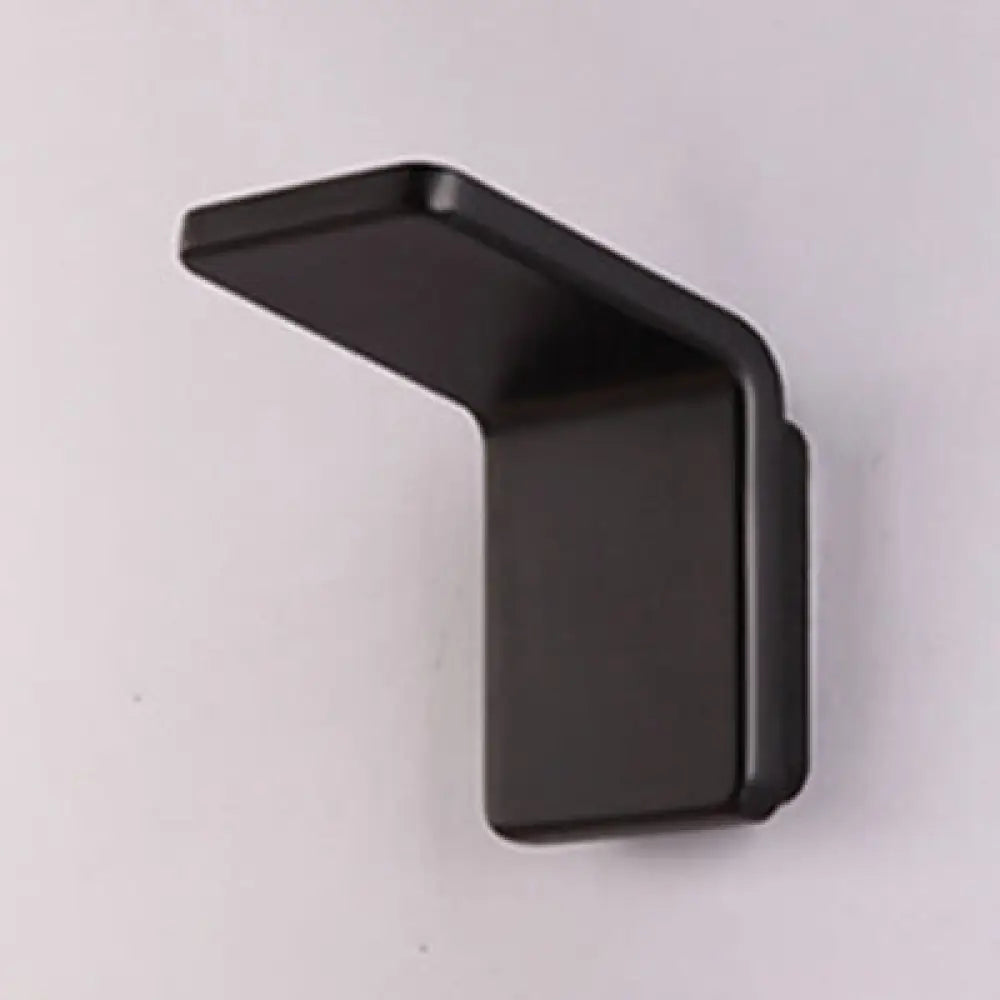 Contemporary Aluminum Led Wall Lamp - 4/8 Wide Bend Square Sconce Light Fixture In Black/White Black