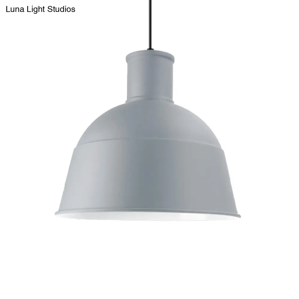 Modern Aluminum Hanging Pendant Light With Bowl Shade - Perfect For Meeting Room 1 Bulb Included