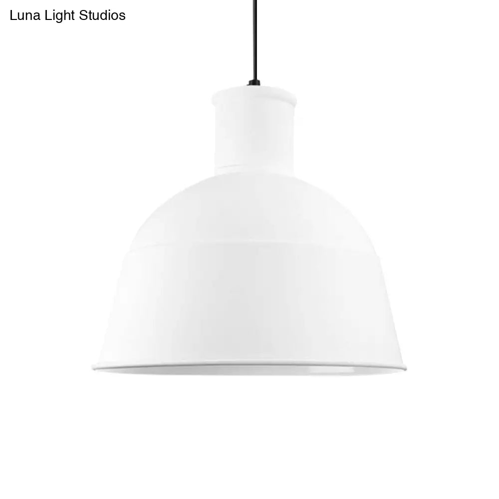 Modern Aluminum Hanging Pendant Light With Bowl Shade - Perfect For Meeting Room 1 Bulb Included