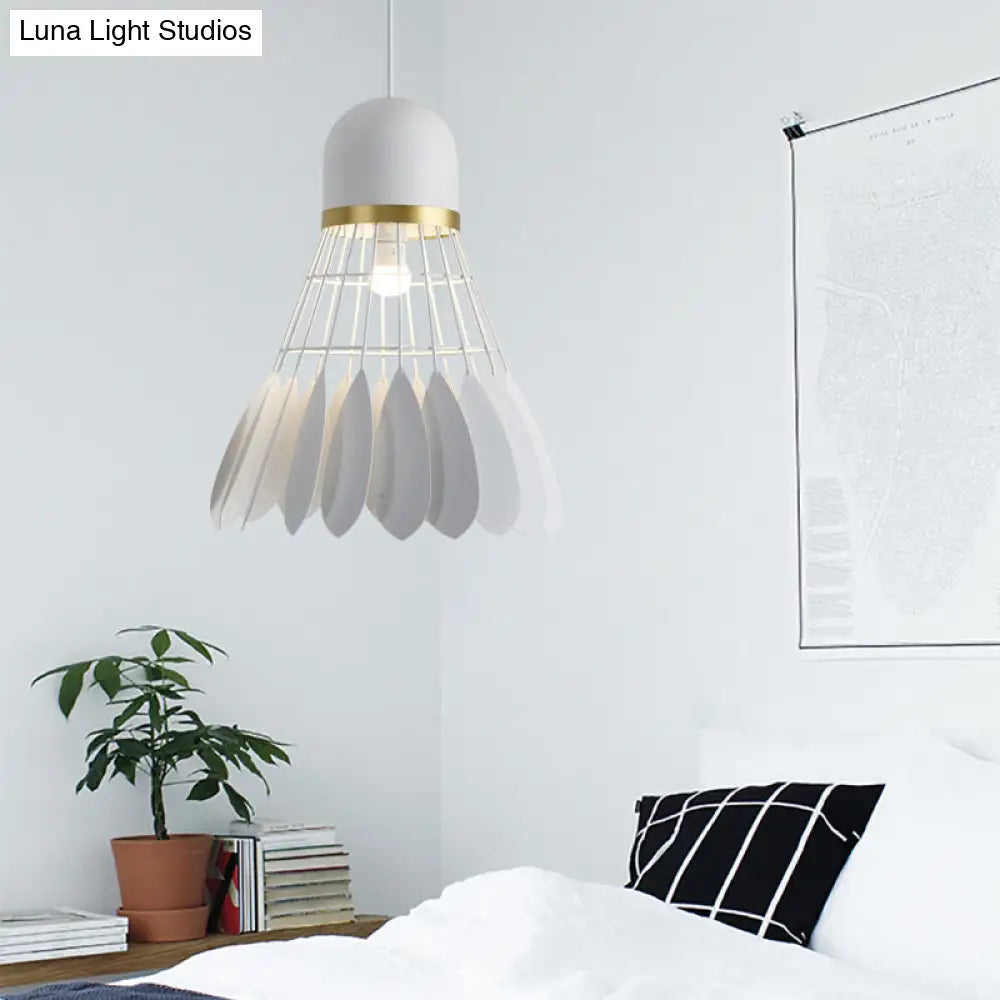 Contemporary Badminton Inspired Iron Suspension Light