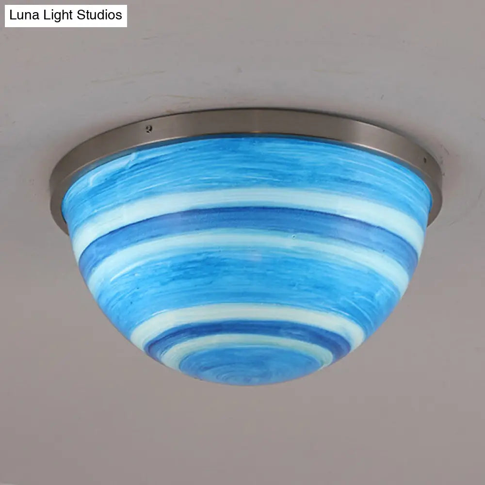 Contemporary Bedroom Flush Mount Ceiling Light