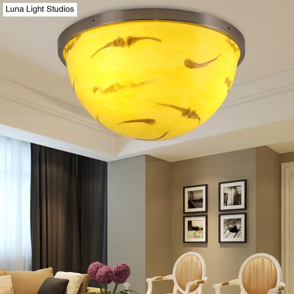 Contemporary Bedroom Flush Mount Ceiling Light