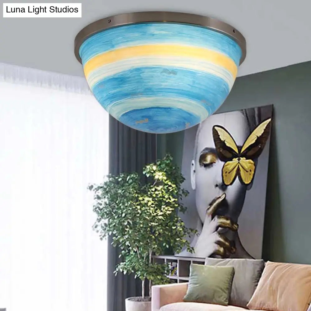 Contemporary Bedroom Flush Mount Ceiling Light