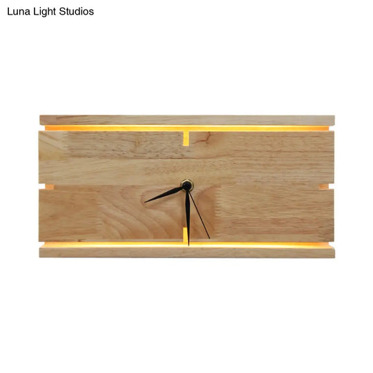 Contemporary Beige Wall Sconce With Acrylic Led - Flush Mount Rectangular/Round Parlor Design.