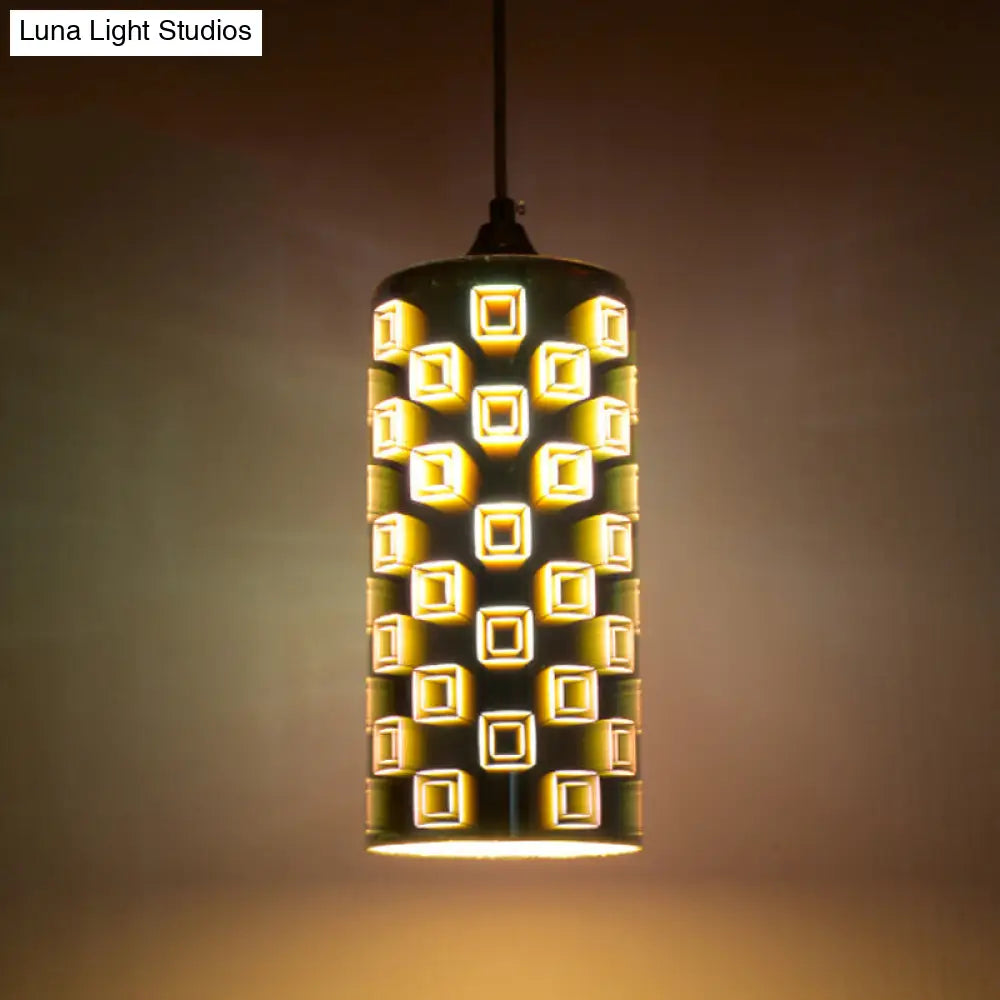 Modern Firework Glass Pendant Light - Black / E