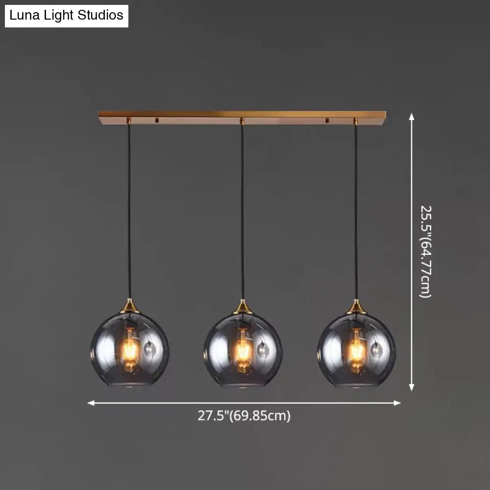 Contemporary Blown Glass Sphere Pendant Lights For Bedrooms