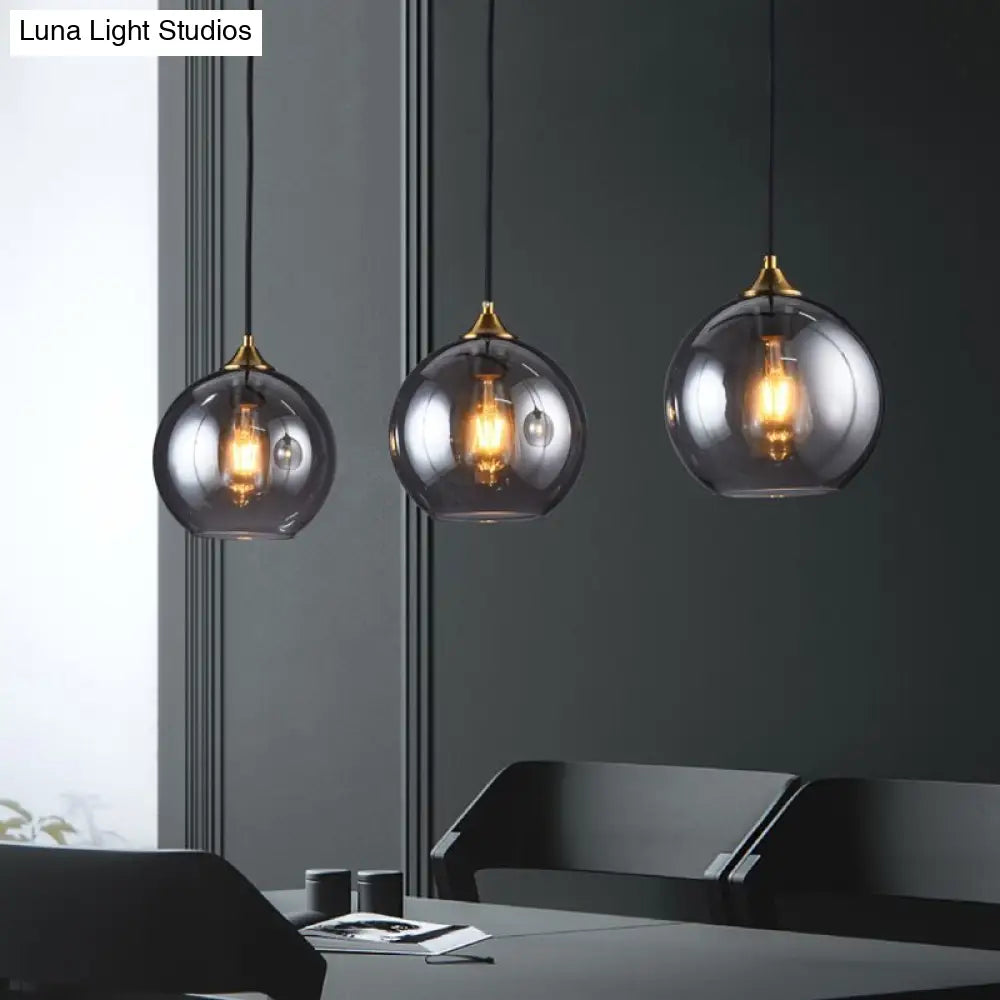 Contemporary Blown Glass Sphere Pendant Lights For Bedrooms