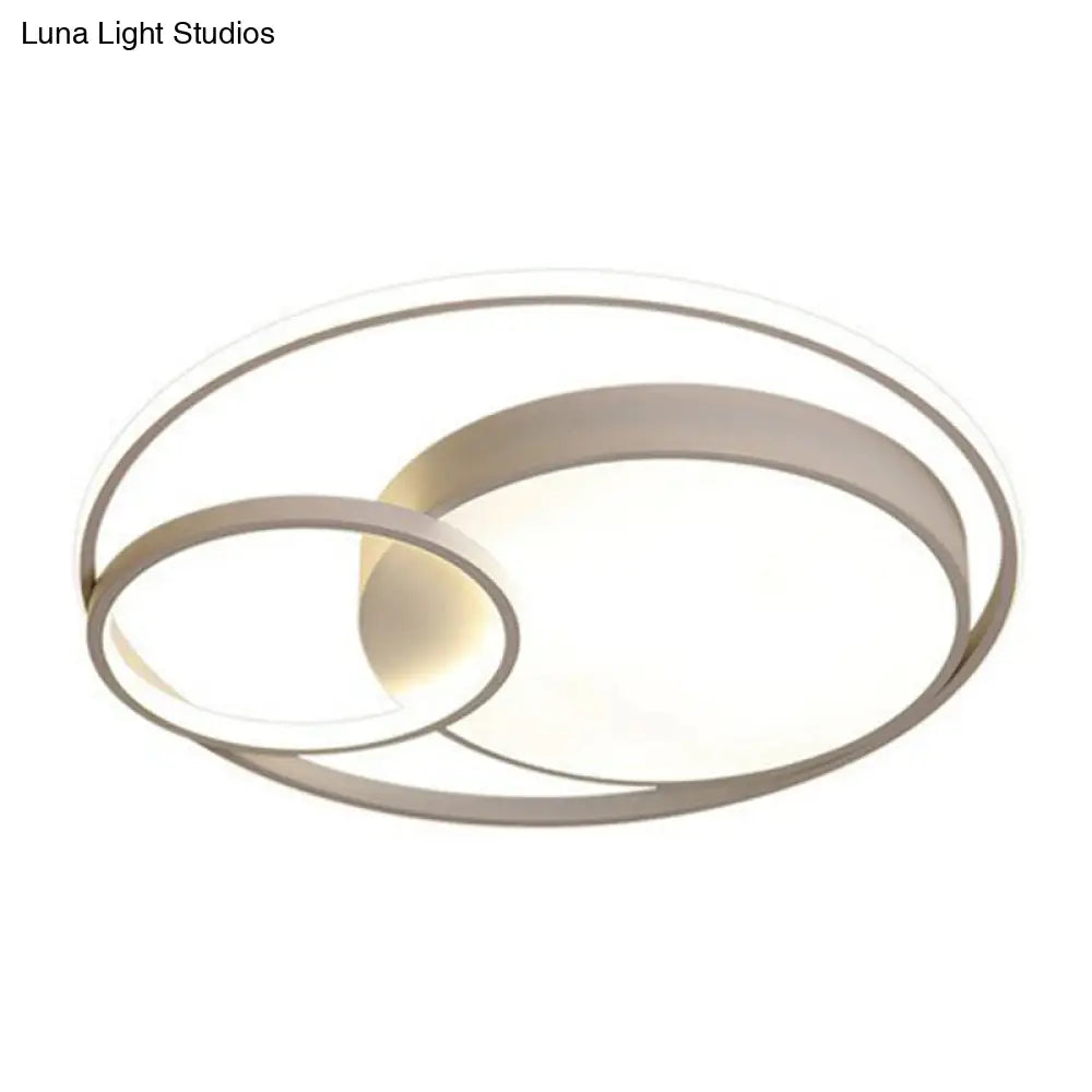 Contemporary Circle Acrylic Led Ceiling Light For Study Room