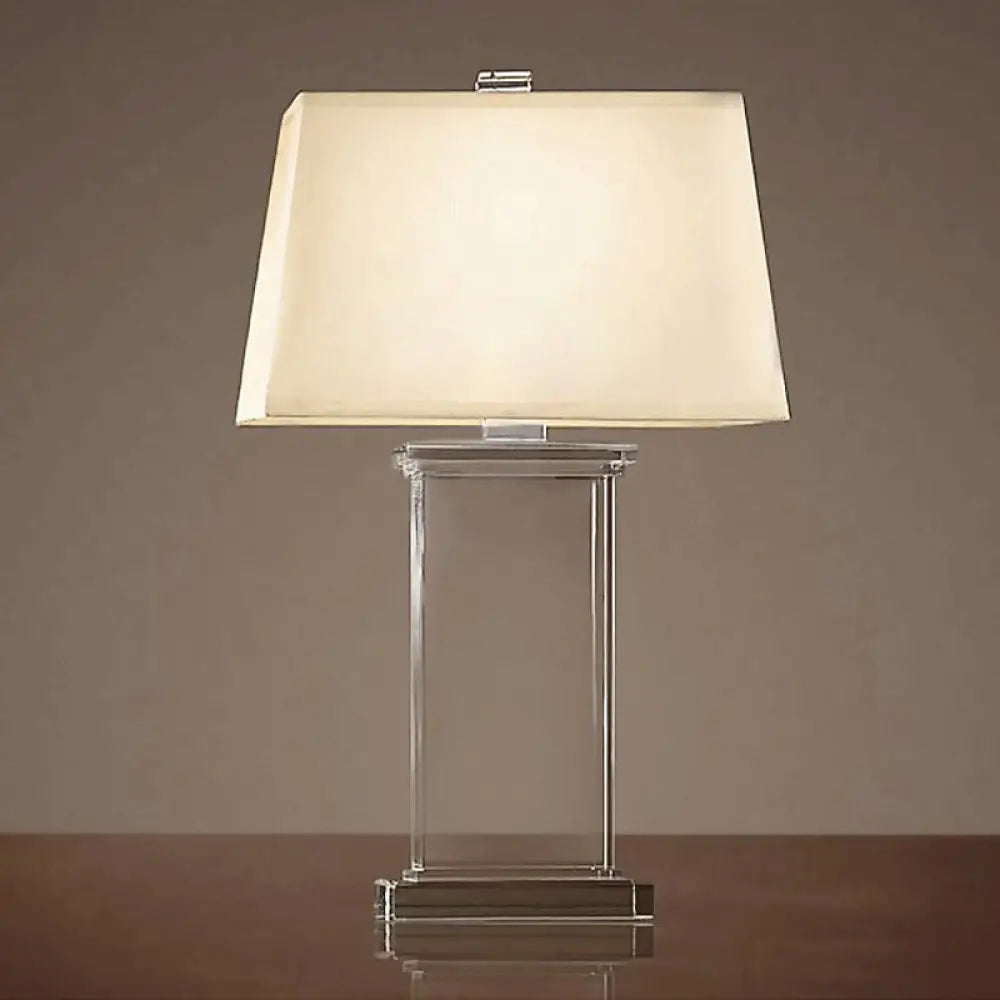 Contemporary Clear Crystal Task Light - Rectangular 18