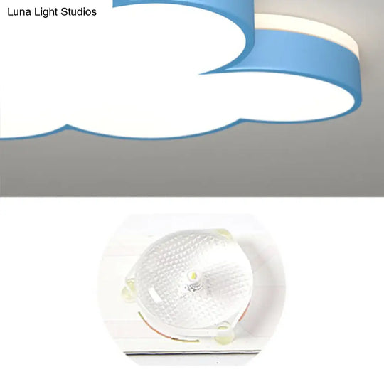 Contemporary Cloud Flush Led Ceiling Light Fixture For Bedrooms - Acrylic Lamp