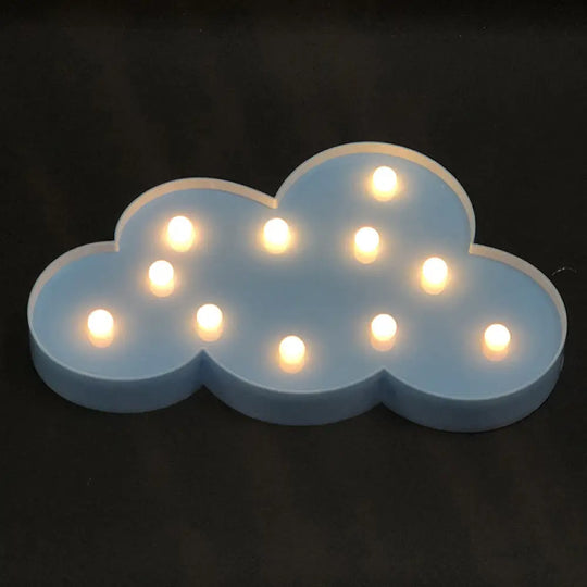 Contemporary Cloud Led Mini Night Lamp For Walls Blue