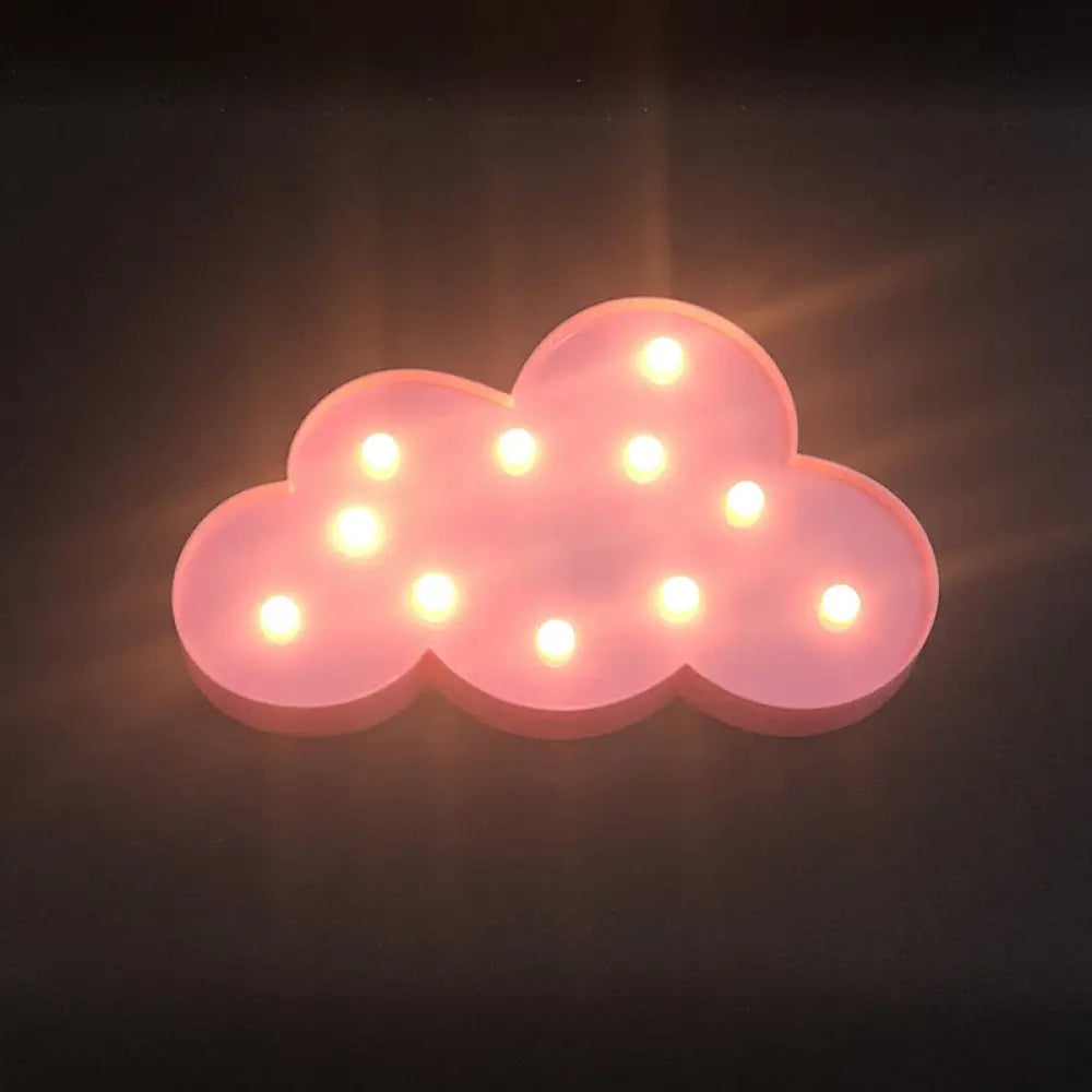 Contemporary Cloud Led Mini Night Lamp For Walls Pink