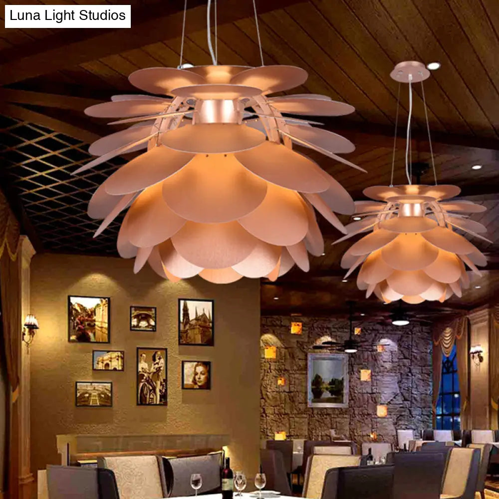 Copper Finish Pinecone Pendant Light For Contemporary Restaurant Decor