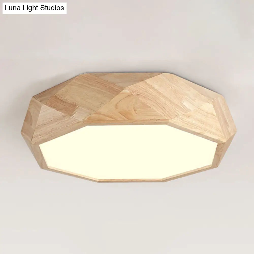 Contemporary Diamond Flush Mount Bedroom Ceiling Light