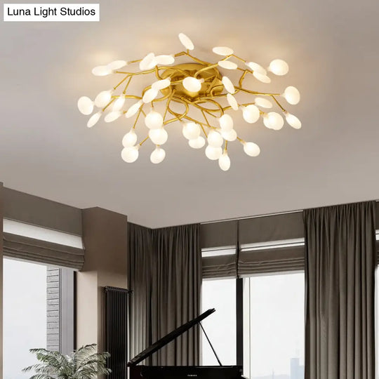 Contemporary Firefly Flush Mount Led Ceiling Light For Living Rooms