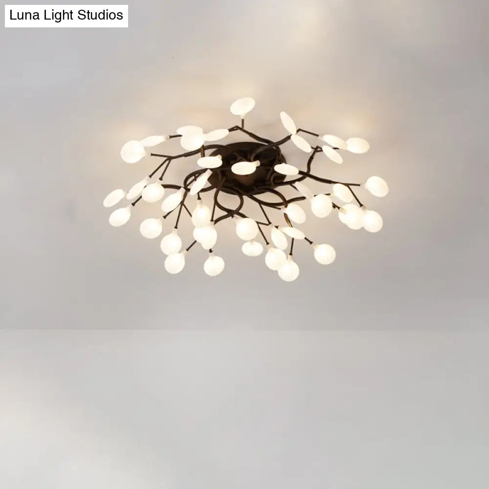 Contemporary Firefly Flush Mount Led Ceiling Light For Living Rooms