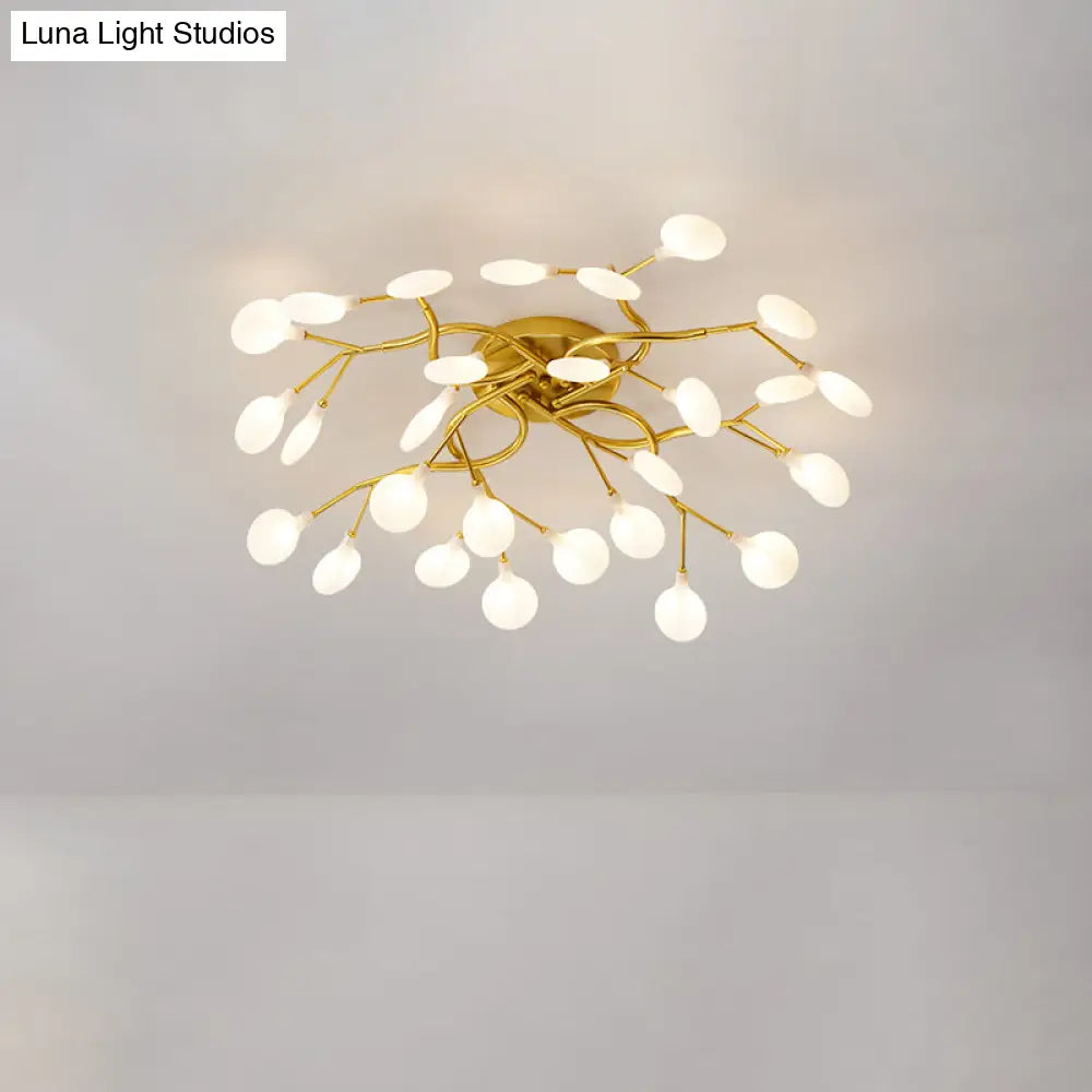 Contemporary Firefly Flush Mount Led Ceiling Light For Living Rooms