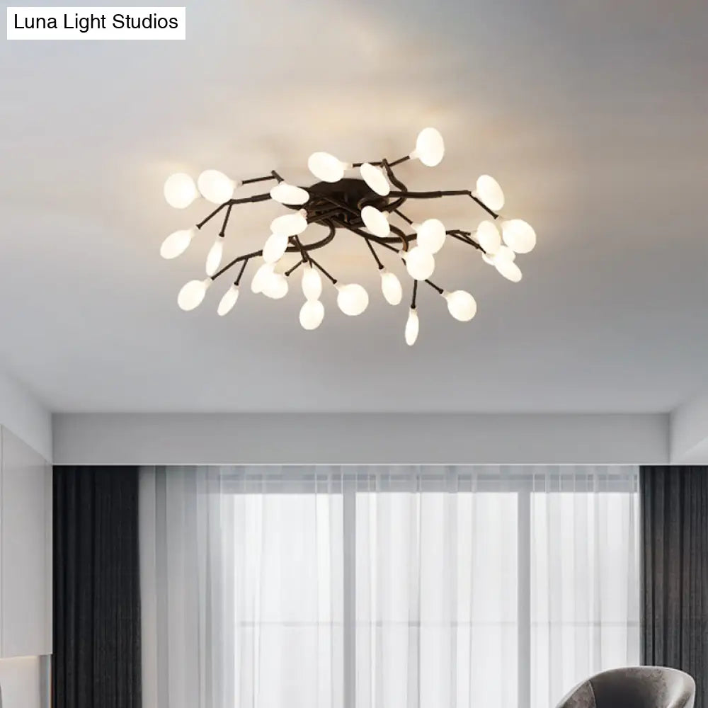 Contemporary Firefly Flush Mount Led Ceiling Light For Living Rooms