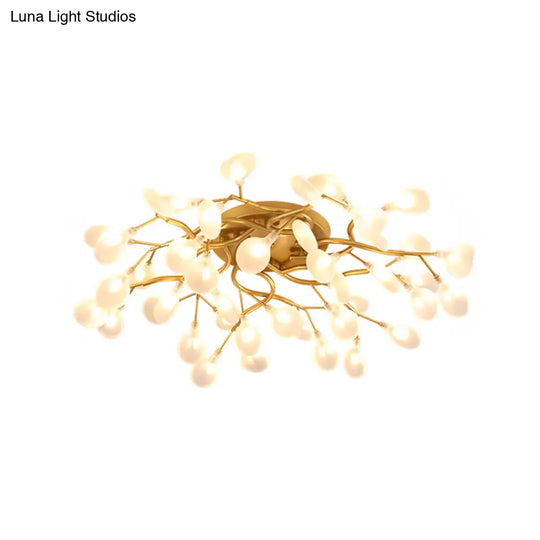 Contemporary Firefly Flush Mount Led Ceiling Light For Living Rooms