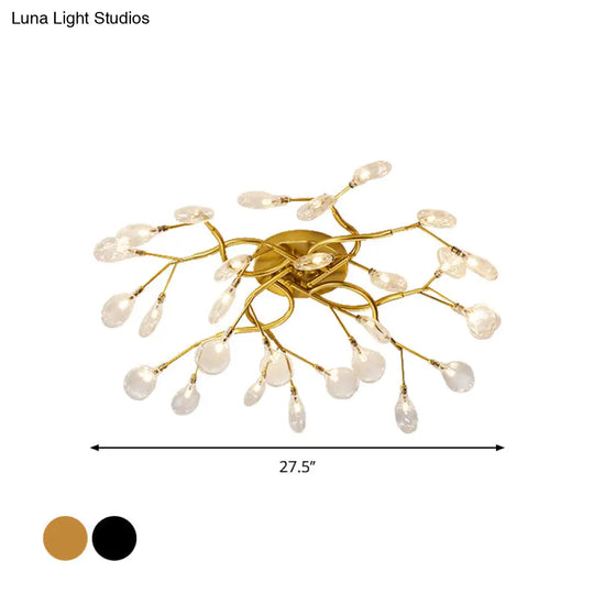 Contemporary Firefly Flush Mount Led Ceiling Light For Living Rooms